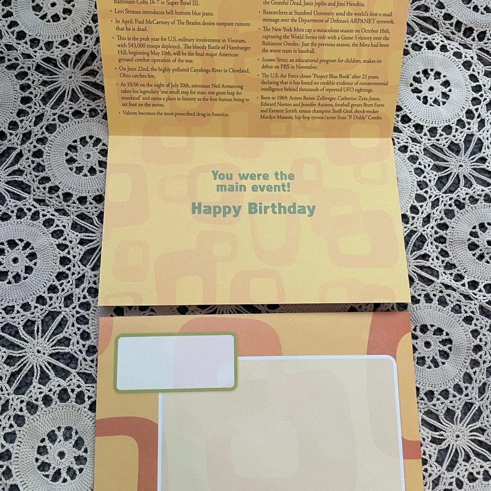 🪩Year of Birth 1969 Birthday Card